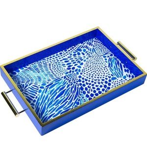 Lilly Pulitzer Blue Tang Gang Hostess Tray